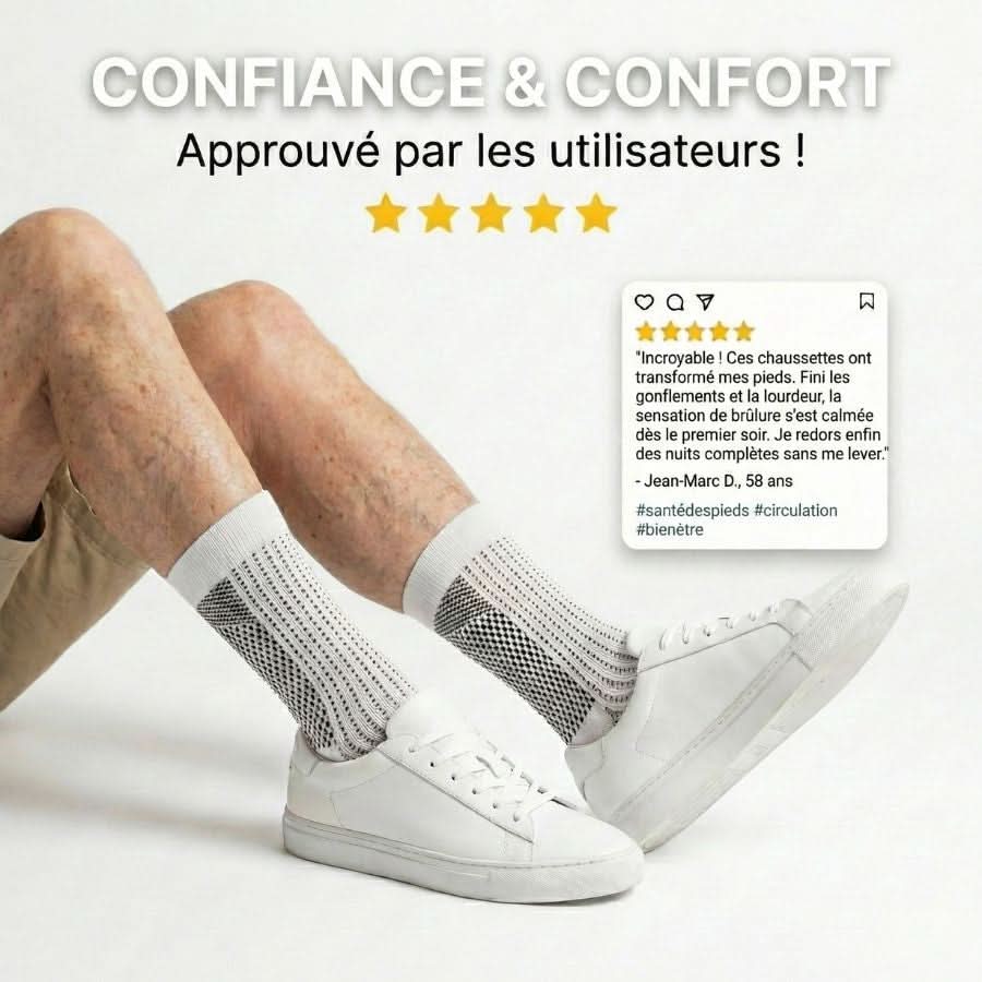 NeuroMarche+ - Chaussettes de Compression Neuro-Apaisantes.