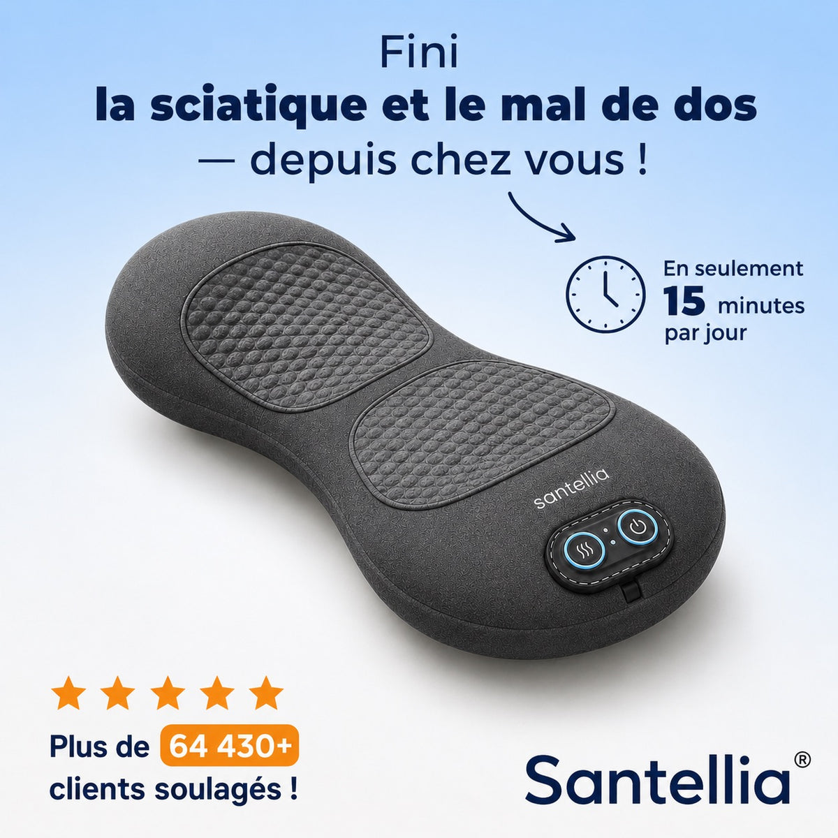 Appareil de massage en profondeur Vertebra à 3 zones